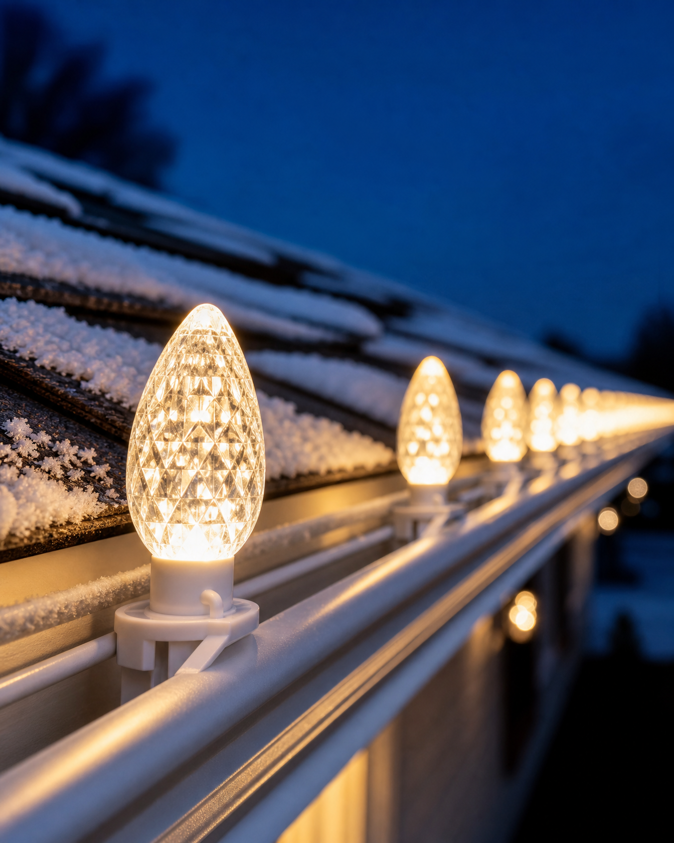 Warm white C9 bulbs